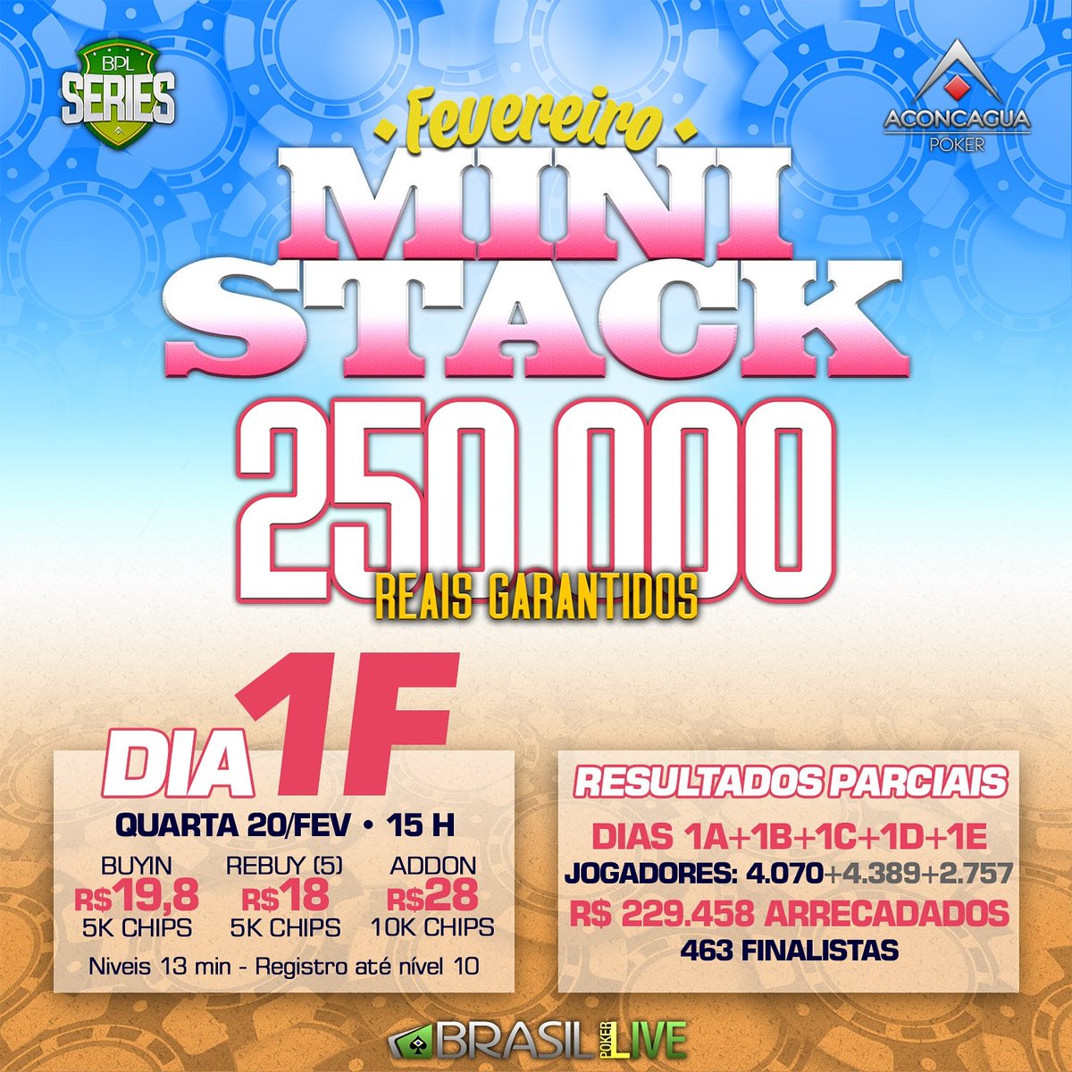 BPLpoker_'s tweet photo. Vamos!!! ULTIMA CHANCE do MINI STACK !!! Junte-se à festa de poker de fevereiro no dia DIA 1F💵🎆

#MiniStack #Dia1F #PokerOnline https://t.co/kfrdUy5YNe
