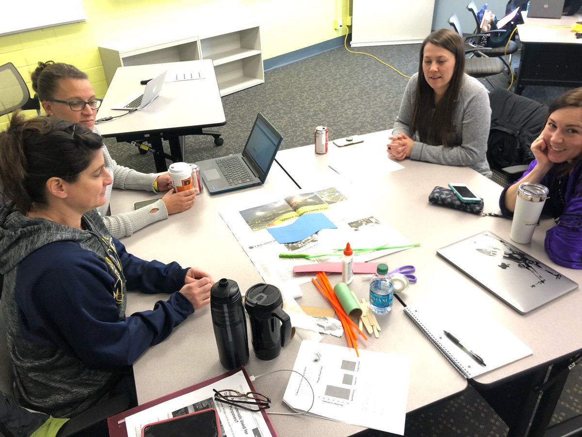 Matt_MoormanTCI's tweet photo. We are testing properties and how materials are used for different purposes in @portageschools today by engineering bridges with @TeachTCI #bringsciencealive! Will post finished designs later. I’ll be doing this next week at #msta2019 too! https://t.co/R7FhbXc8pn