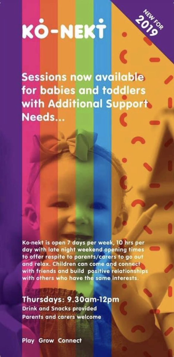 Ko_nekt's tweet photo. @BetterOffNA @North_Ayrshire @ayrshire_s @NA_Carers @CARISAyrshire @ardrossanherald @Autism @thewarriormum @AutismParentMag drop in toddler sessions for families with children who have autism/ disabilities/ additional support needs call for more details 01294588123 https://t.co/6LqbAOiEGV
