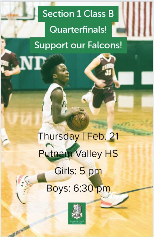 GreenburghCSD's tweet photo. They are on fire, so it's time to come on out and support our amazing Falcons! #section1 #playoffs #falconsrule @WoodlandsAthle1 @GreenburghWMHS @Wladyfalcons https://t.co/11h3tlk63J