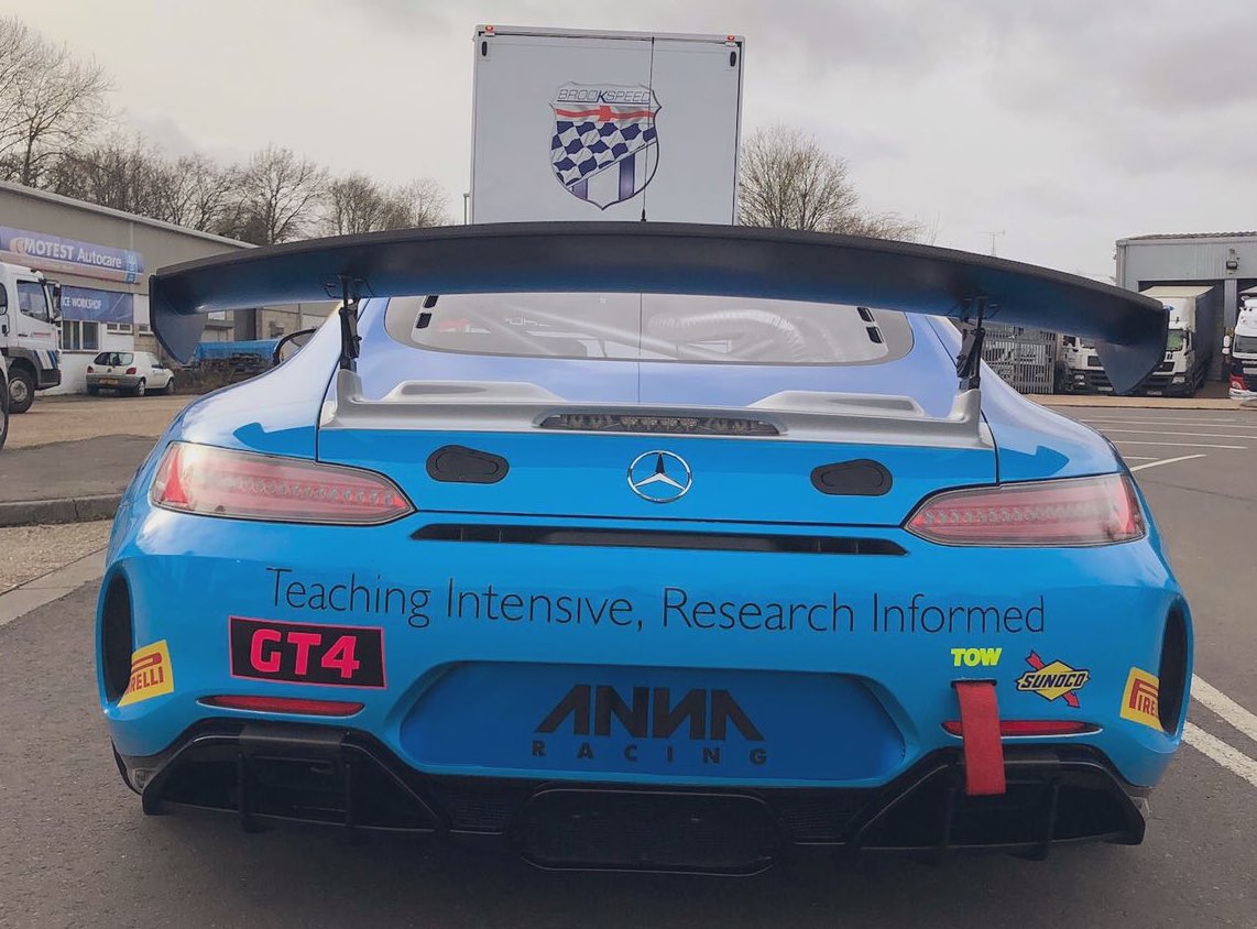 Showing a bit of rear attitude for <a href="/SilverstoneUK/">Silverstone</a> pre-season testing 🔥🔥🔥 #motorsport #mercedes #mercedesamg #gt4 #speed #fiawomeninmotorsport #brookspeed #silverstone #racingcar #racingdriver #championships