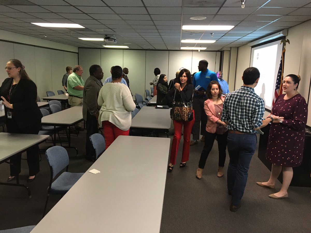 FloridaDMS's tweet photo. Networking: Can't stop. Won't stop! 👋 Thanks to all of the #smallbiz who attended our #FLOSD and Florida State University Procurement workshop today. https://t.co/H3XKBSXAKg