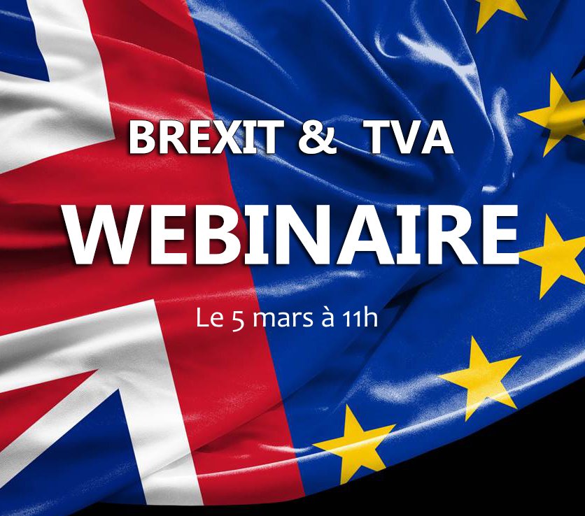 #SaveTheDate ! Ne manquez pas notre #webinaire ‘#Brexit, #TVA et #douanes’  du 5 mars 2019
 swll.to/JtBn6G