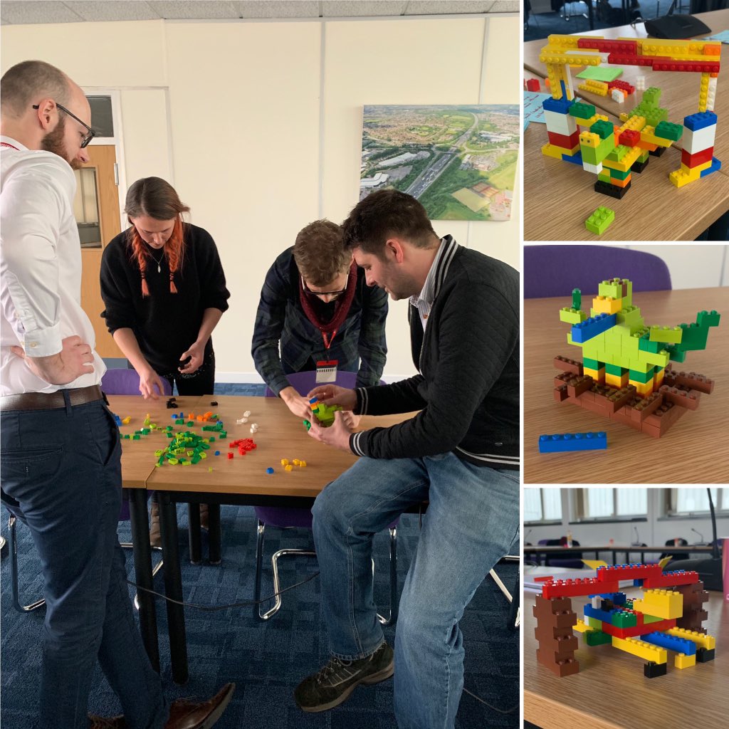 GLJGem's tweet photo. Well Birmingham, it’s been a blast! Here’s todays Lego antics, accompanied by the Birmingham Bull. Such an important part* of our @GDSacademy D&amp;A awareness course #learnbydoing #agileinaction #notjustforfun #GDSacademy10k 💙🧡

*the Lego, not the bull, obviously 🤷🏼‍♀️ https://t.co/aHCgdSb7Zg