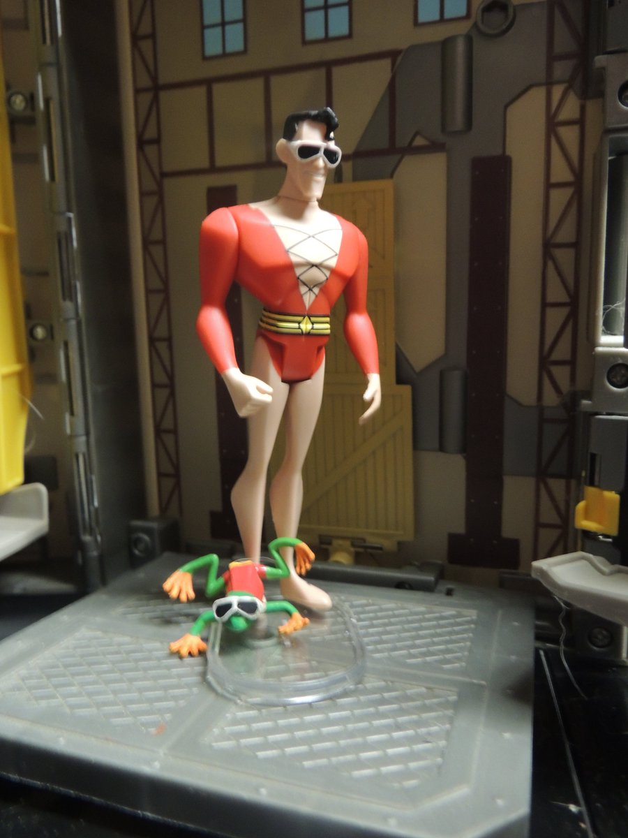 MEarthprime's tweet photo. On #LoveYourPetDay I wish #PlasticMan favorite pets #PlasticMan #PlasticBaby & #StretchOMutt & #PlasticFrog https://t.co/wtS63KVk2s