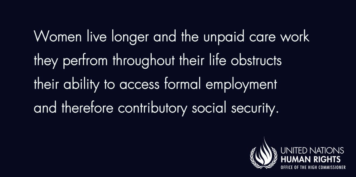 For many older persons, pensions are often insufficient to secure an adequate standard of living. Older women are especially at risk. Social protection policies should correct this imbalance by promoting equality between women & men instead of deepening the gap.#SocialJusticeDay