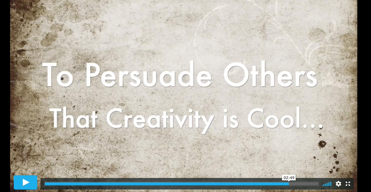 Is Creativity Cool? Please watch! vimeo.com/318514655 #BeACreativeProducer <a href="/theartcriminal/">Susan M Coles</a> <a href="/AnneQuinton/">Anne-Louise Quinton</a> @PaulCarneyArts <a href="/RaeSnape/">18 Years A Head - NPQEL🦩📚 🌈 🏳️‍⚧️🇵🇸(she/her)</a> <a href="/CambJunction/">Cambridge Junction</a> @CAN_Cambridge <a href="/RCA/">Royal College of Art</a> <a href="/BobandRoberta/">Bob&Roberta Smith</a> <a href="/heretakis/">Lefteris Heretakis MA RCA</a> <a href="/CreativeNetwrks/">Creative Networks</a> @CCSkills <a href="/CreativeChoices/">Creative Choices</a> <a href="/CreativArtsEast/">Creative Arts East</a> @nuaanimation