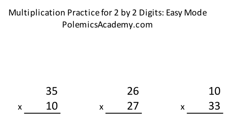 PolemicsM's tweet photo. Teachers &amp; Parents, I made you some multiplication sheets. 1x2 and 2x2 digits, easy, medium &amp; hard modes. The link is to a .pdf. On my site under Free Resources you can find the excel file that generates random worksheets. https://t.co/QS41fvAyLB #iteachmath #mathchat #mtbos https://t.co/XUrbFLBpAz