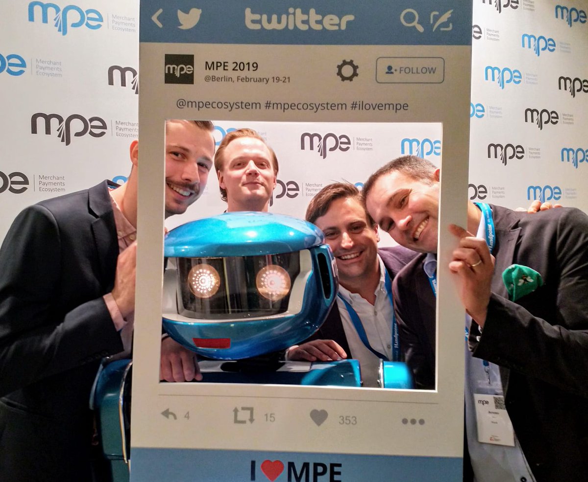 Tomorrow is the last chance to meet the  @MashComOfficial boys and their best buddy at @mpecosystem in Berlin at booth P05. #MPE2019 #mpecosystem #fintech #mash #berlin #ilovempe