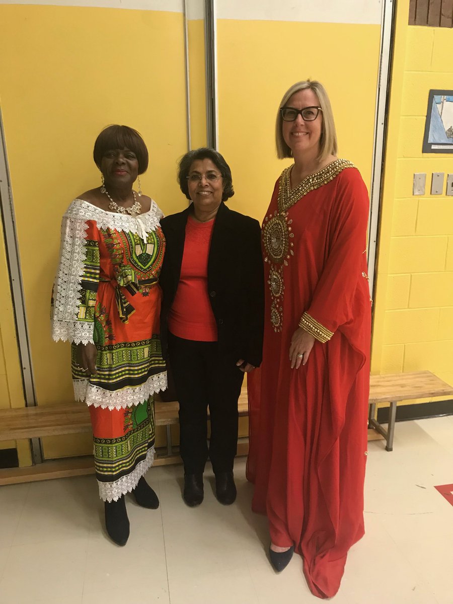 Enjoying BHM celebration at Darcel with the students, Trustee Benjamin and Principal Hutchison!