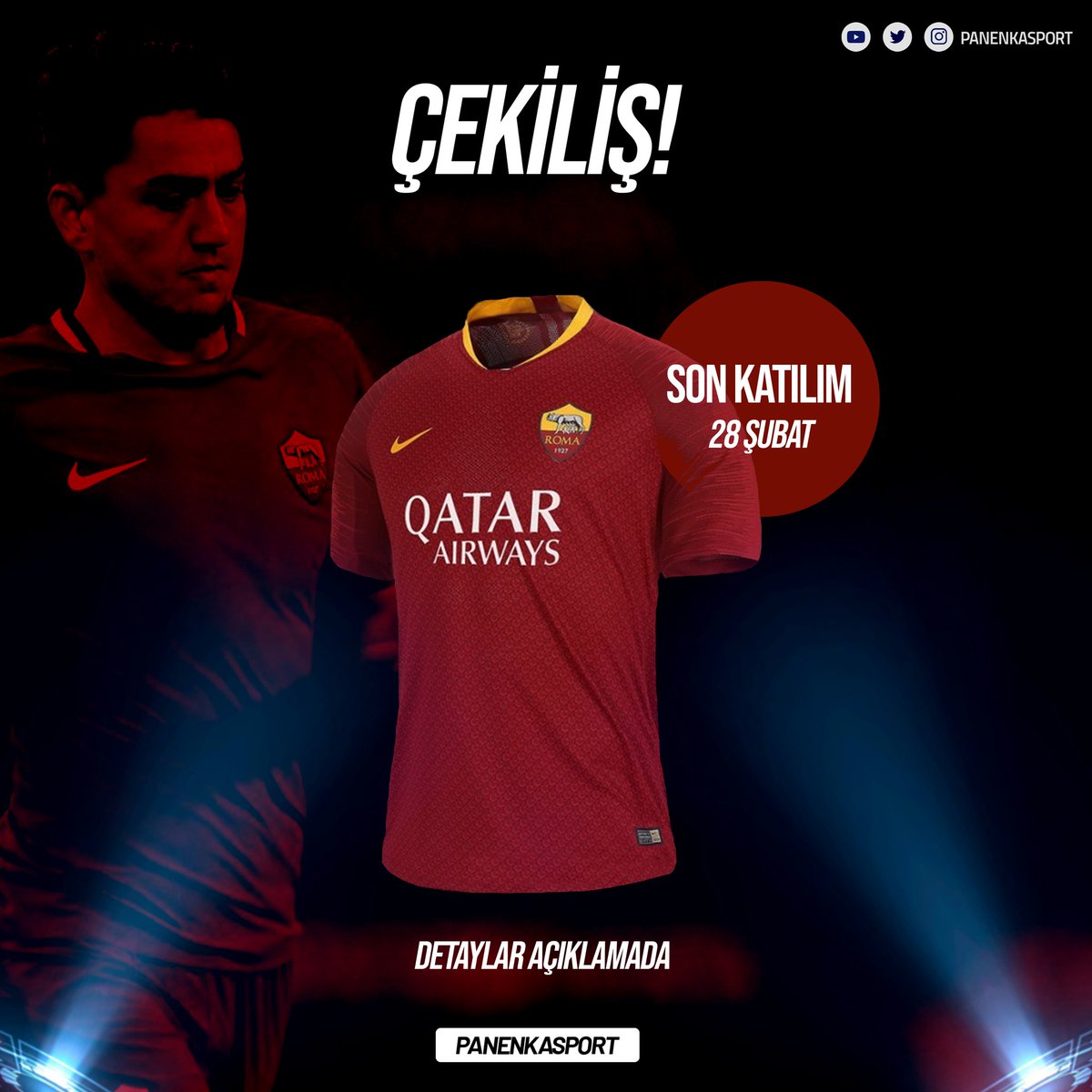 28 Şubat Perşembe gününe kadar bu tweeti RT yapıp, beğenen takipçilerimiz arasında yapacağımız çekilişle, 1 kişiye Cengiz Ünder forması hediye ediyoruz. 🎁