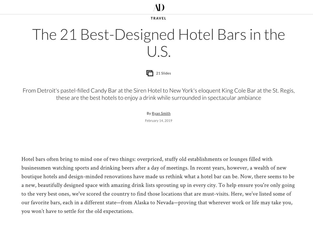 Midnight Rambler (@ramblerbar) on Twitter photo Another reason for a drink at #MidnightRamblerBar just named as one of the "21 Best-Designed Hotel Bars in U.S." Thanks for the nod <a href="/ArchDigest/">Architectural Digest</a> Cheers! <a href="/thejoule/">The Joule, Dallas</a> @1530Main <a href="/CuffsandButtons/">Cuffs & Buttons</a> <a href="/christpope13/">Christy Pope</a> Major shout out to our designers Kristin & Joe Cole <a href="/TENOVERSIX/">TENOVERSIX</a> #drinkinstyle Another reason for a drink at #MidnightRamblerBar just named as one of the "21 Best-Designed Hotel Bars in U.S." Thanks for the nod <a href="/ArchDigest/">Architectural Digest</a> Cheers! <a href="/thejoule/">The Joule, Dallas</a> @1530Main <a href="/CuffsandButtons/">Cuffs & Buttons</a> <a href="/christpope13/">Christy Pope</a> Major shout out to our designers Kristin & Joe Cole <a href="/TENOVERSIX/">TENOVERSIX</a> #drinkinstyle