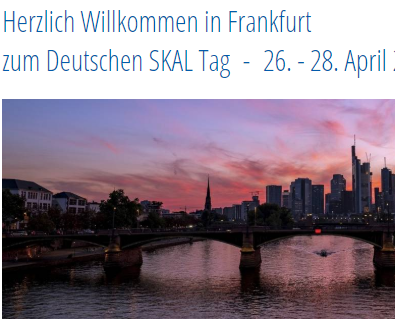 Deutsche Skal-Clubs treffen sich in Frankfurt beim Deutschen Skal-Tag. Mehr bei #Skal International skal-deutschland.de/Termine/Frankf…