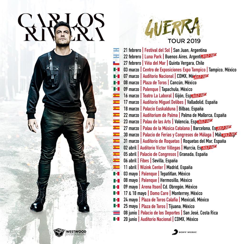 _CarlosRivera's tweet photo. Nuevas ciudades y fechas confirmadas. Y faltan aún más. ¿A cuál #Guerra te unirás?  🎖 https://t.co/ulcjkReexY