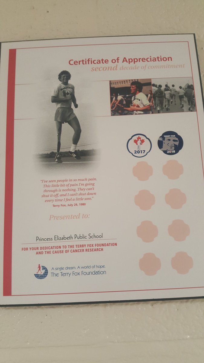 CoryJudson's tweet photo. Well done @PrincessE_GEDSB! 

@TerryFoxCanada @TerryFoxBTFD https://t.co/FFL8T6LQSQ