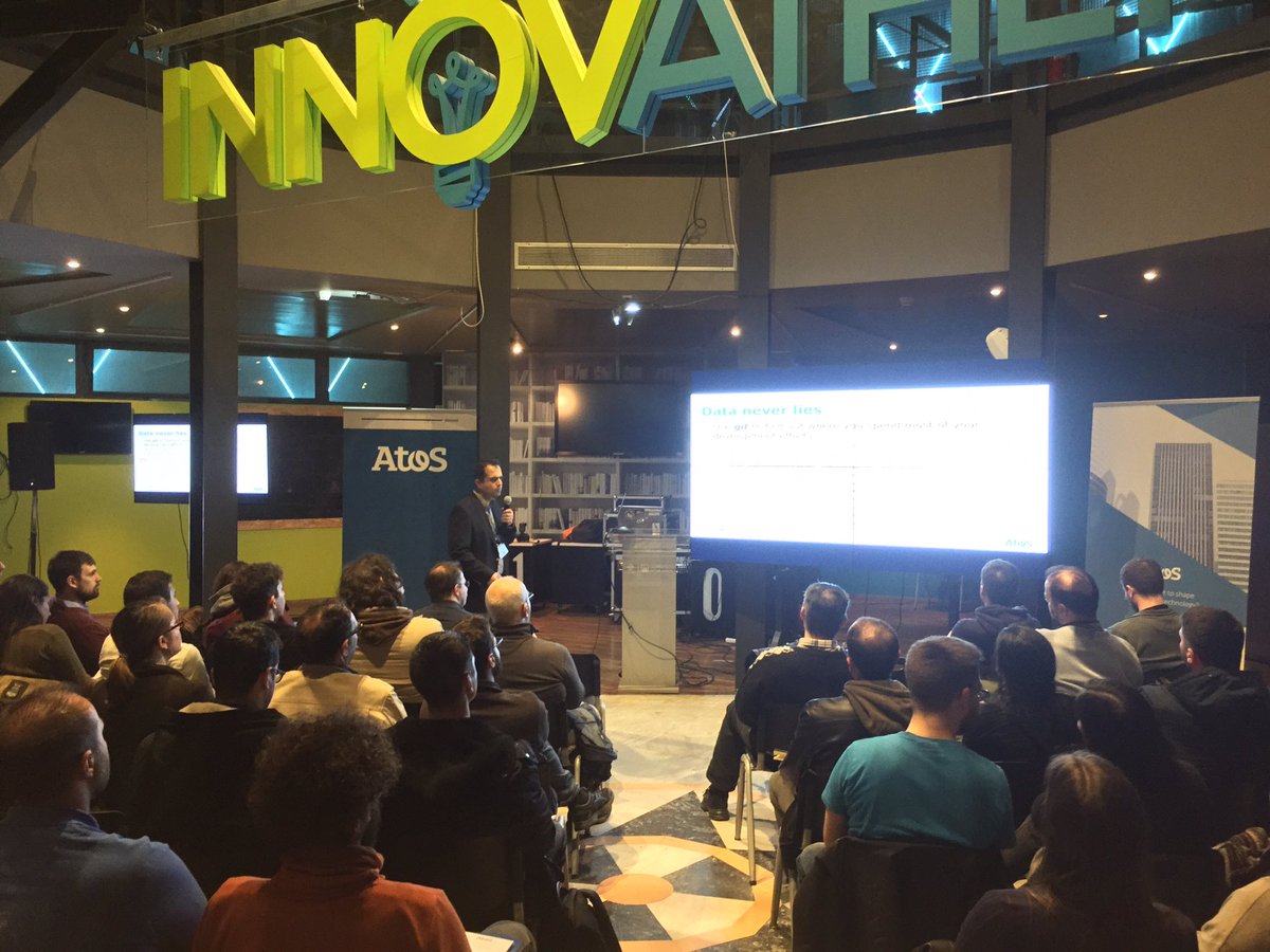 aasimid's tweet photo. Full house tonight at the @Atos sponsored Java community @jhug meetup with #YourExpert @IoannisKolaxis https://t.co/4A3FCsPfGm