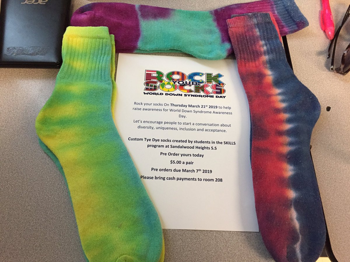 ROCK your socks on March 21 2019 for Down Syndrome Awareness Day. Made by <a href="/SandalwoodH_SS/">Sandalwood HeightsSS</a> SKILLS students @SandalwoodSS208 <a href="/ParkerTeacher13/">Christopher Parker</a> @Irish_Neill <a href="/DeaneJudy/">🇨🇦🇨🇦J.D.🇨🇦🇨🇦</a> @KathyRi28306738 <a href="/PeelSchools/">Peel District School Board</a> @ERFPeel #rockyoursocks #TogetherWeCanMakeADifference #SeeTheAbility #WDSD19