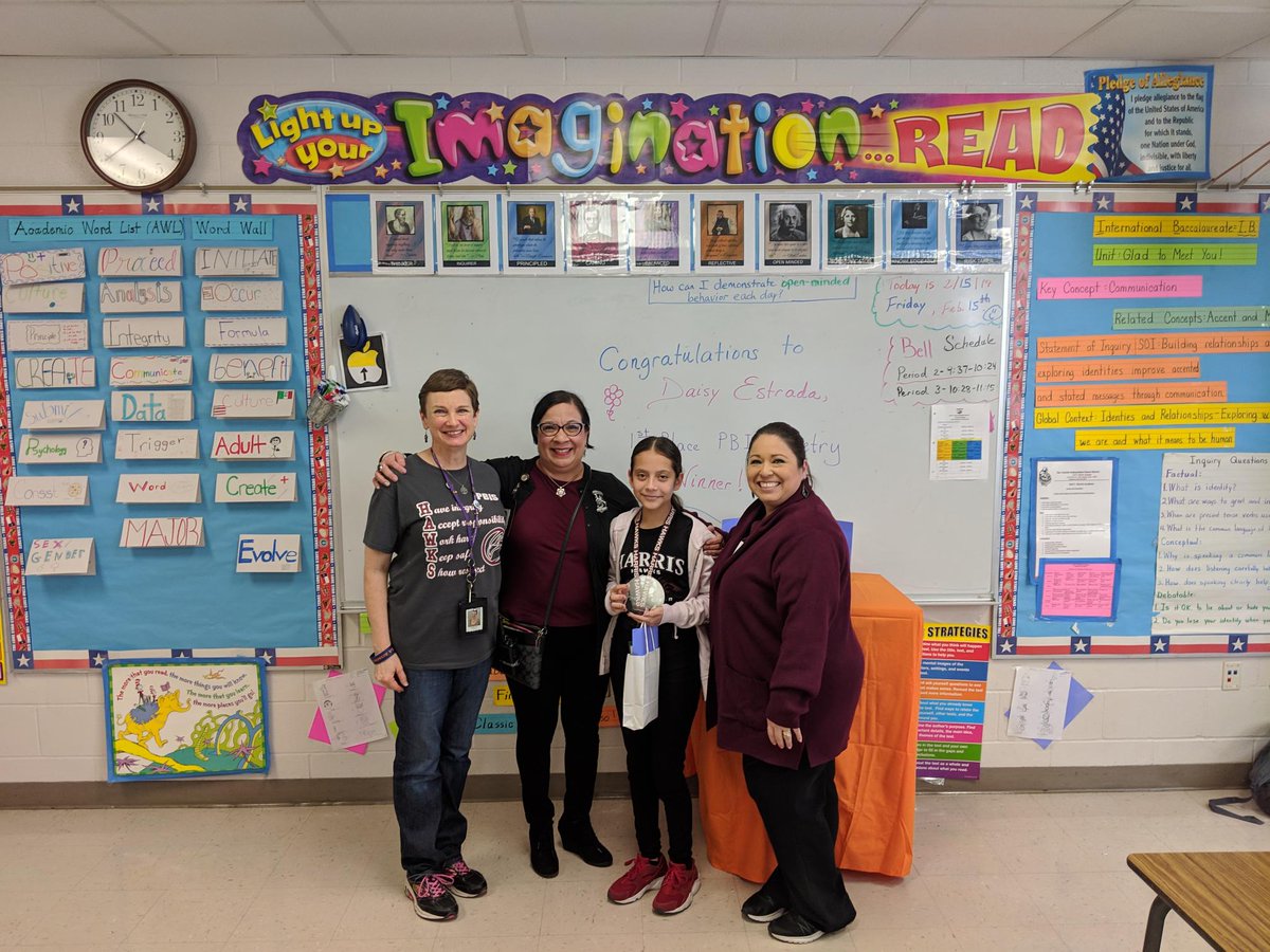 SAISD_AVID's tweet image. Congratulations Daisy Estrada, Harris AVID Excel Scholar for winning the SAISD PBIS Poetry Contest! #emergingbilinguals #scholarsinaction #avidexcel @SAISD @AVID4College @AVIDExcel @Harris_MYP @harrishawksib
