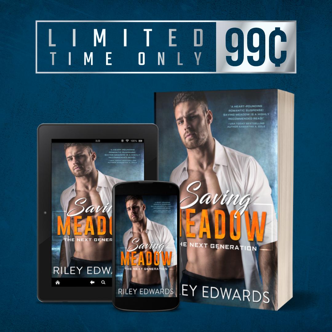 Saving Meadow by @rileyedwardsrom is just #99cents for a limited time. Get this #FBIThrillerRomance exclusively om @AmazonKindle amzn.to/2EgSGvk
#KU #KindleUnlimited #Amazonbooks #99c #cheapbooks #booksonsale #romanticsuspense #romancesuspensereaders @BuoniAmiciPress