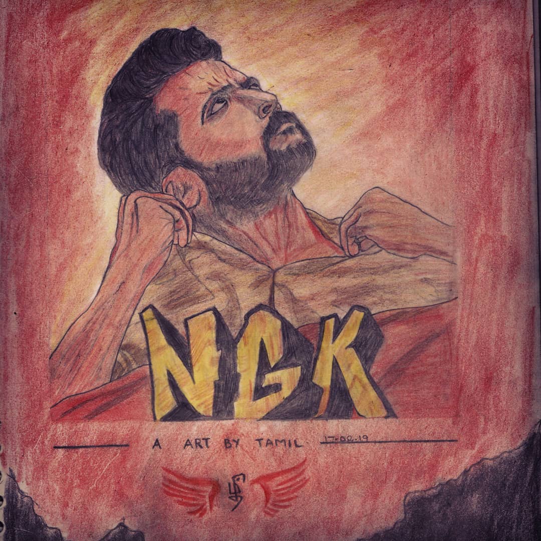 ArasanTamil143's tweet image. @Suriya_offl art 🎨 by @ArasanTamil143  #Suriya #NGKTeaserCelebration #NGK #Selvaraghavan #Suriya38