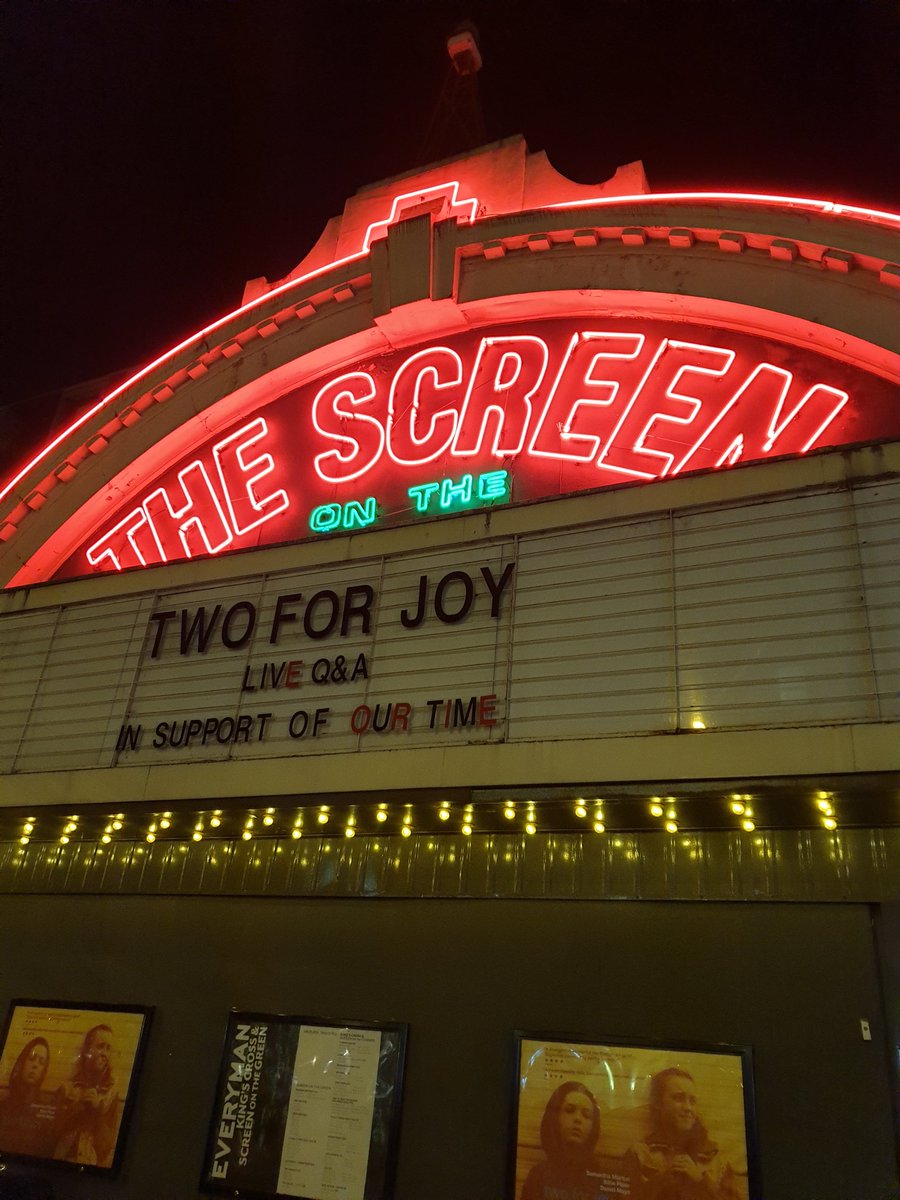 Delighted to support Two for Joy, a Tom Beard film, about young carers and the impact of mental illness on families this evening. And thank you for putting our name in lights 😊