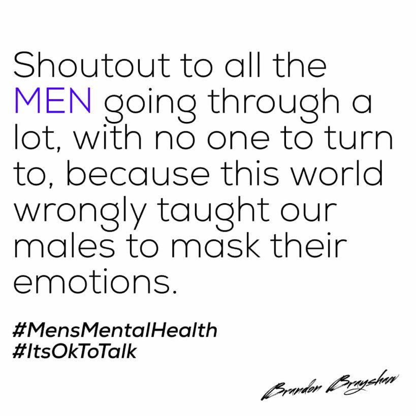 carterashley13's tweet photo. #mentalhealthawareness #itsoktotalk #malementalhealth #mentalhealth #raisingawareness #maskemotions #emotions #awarenessisneeded #awareness #mentalhealthadvocate https://t.co/B385N7KP6B