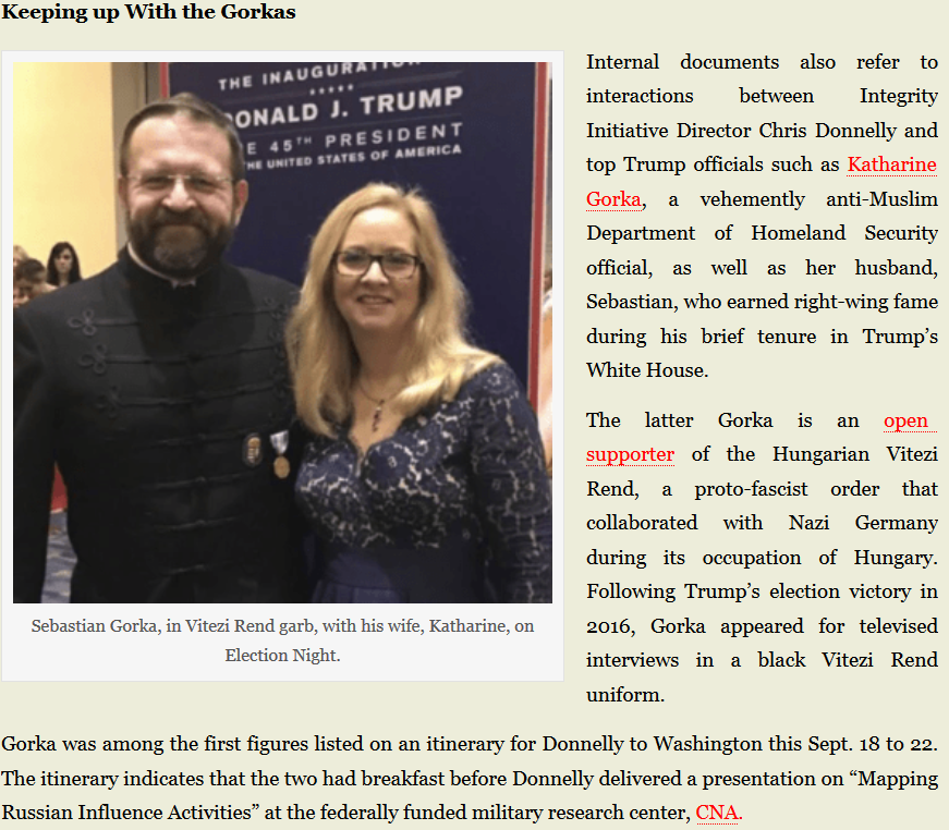 bearishtrader's tweet photo. Here is the source article to how hacked emails indicate how #IntegrityIntiative has tried to recruit both Sebastian Gorka and his wife in to their fold.
https://t.co/9ulWtBrwJW
@stranahan https://t.co/pOia6varX3