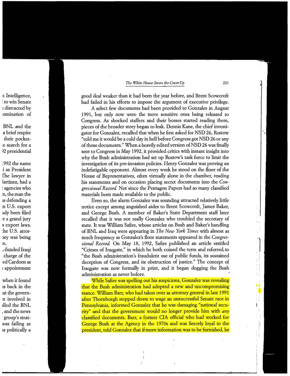 22. Copyright - Alan Friedman. § 107 Fair Use. Pages from Mr. Freidman's book related to possible illegal WMD sale cover-up orchestrated by our current Attorney General.  @maddow  @Lawrence  @neal_katyal
