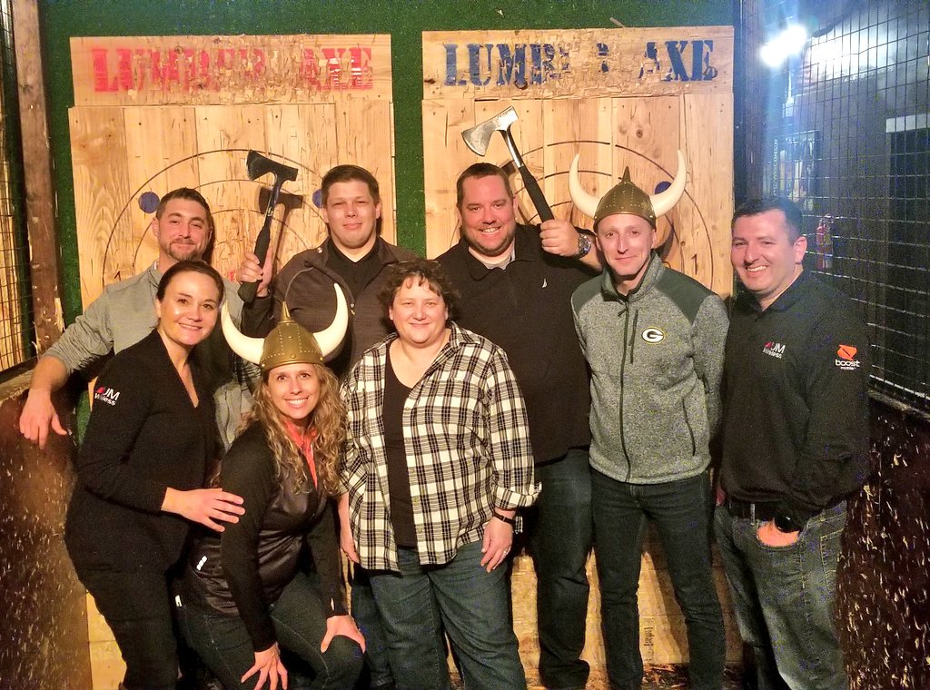 Angela Perry (@angelaperrywi) on Twitter photo Pre-Ops review shenanigans with my wonderful team last night! Thank you for the great couple days together! Throwning axes..... yeah.... 👍😁#ownit #makeithappen2019 <a href="/JamalAqel/">Jamal Aqel</a> <a href="/MichaelMiess1/">Michael Miess</a> <a href="/UWGMJason/">Jason Graves</a> <a href="/UmWireless/">UM Wireless</a> Pre-Ops review shenanigans with my wonderful team last night! Thank you for the great couple days together! Throwning axes..... yeah.... 👍😁#ownit #makeithappen2019 <a href="/JamalAqel/">Jamal Aqel</a> <a href="/MichaelMiess1/">Michael Miess</a> <a href="/UWGMJason/">Jason Graves</a> <a href="/UmWireless/">UM Wireless</a>