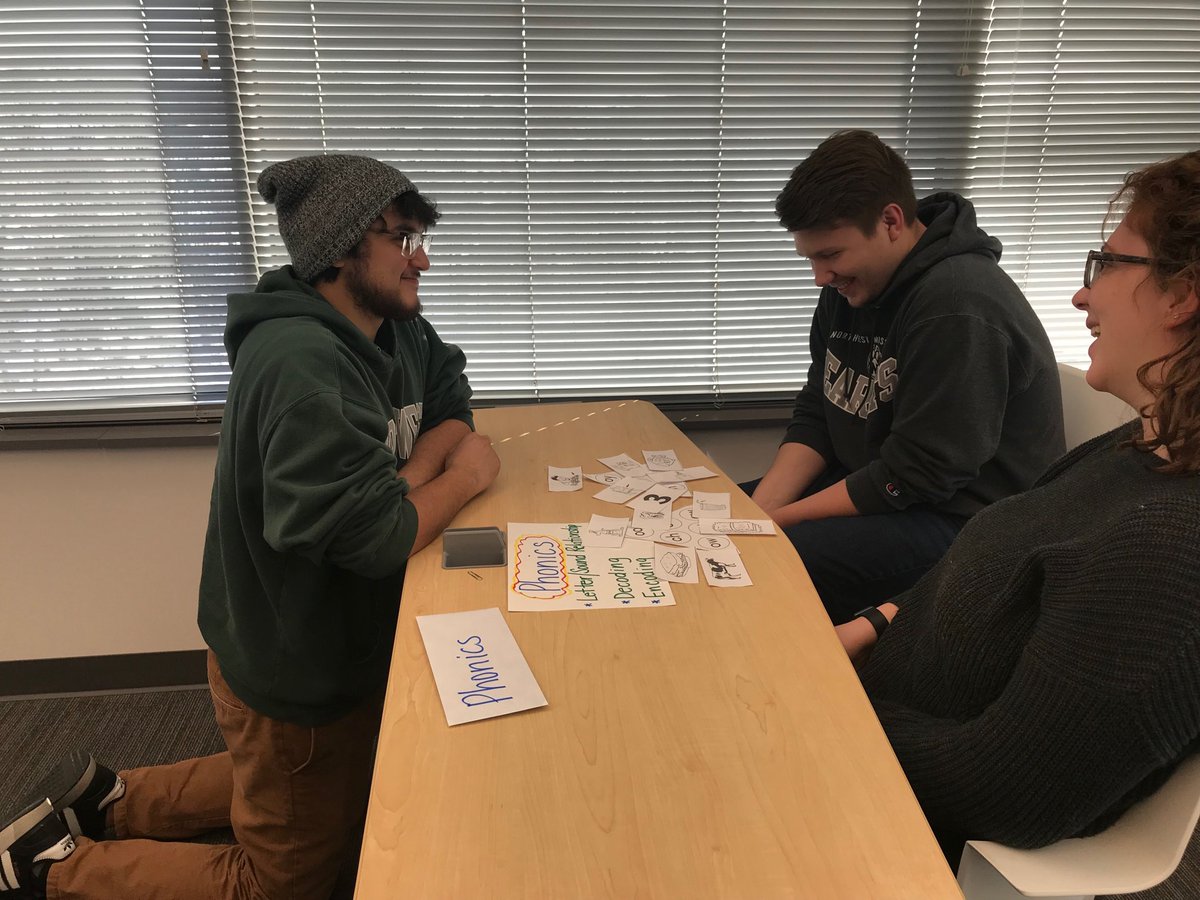 ⁦@NWMOSTATE_KC⁩ students growing in the understanding of Phonological Awareness, Phonemic Awareness, and Phonics. #literatestudent