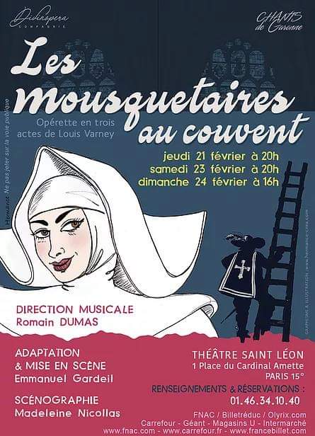 Akialam1's tweet photo. Mais... mais... ça ne vous rappelle pas quelque chose? Ne seraient-ce pas les pestes du couvent avec ce bon abbé Bridaine? #LesMousquetairesAuCouvent de #LouisVarney avec la troupe @Divinopera_live reviennent au théâtre Saint-Léon (Paris 15) dès jeudi!
#operette #divinopera https://t.co/qA5quZdVaa