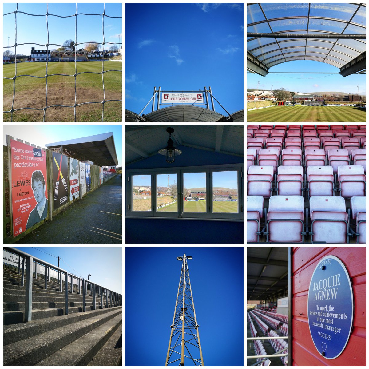 First visit to the Dripping Pan today. 
Equality, beach huts ... and those posters.
So glad the gate was open ... hope you didn't mind @Lewes_cfc

@Rookmeister @IsthmianLeague #lewes #equalityfc