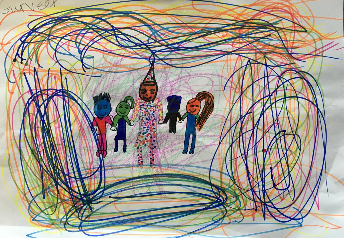 LicketyTweet's tweet photo. More fantastic #reflectivedrawing in  #storyplaygallery #storyplaysession @ibroxPS p5s! @MrTuckerIPS When we draw we think through the crayon and then it’s easy to use words! ⁦@attainmentscot⁩ @GlasgowCC⁩ ⁦@EducationScot⁩ ⁦@GlasgowCC⁩ ⁦@MareeToddMSP⁩ https://t.co/w4Ue0rQ8Pi