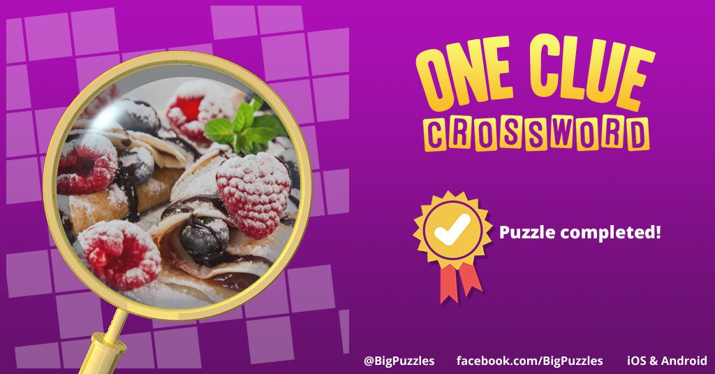 hellens39's tweet image. I completed a puzzle in One Clue Crossword. Play now for free!
onecluecrossword.com #OneClueCrossword