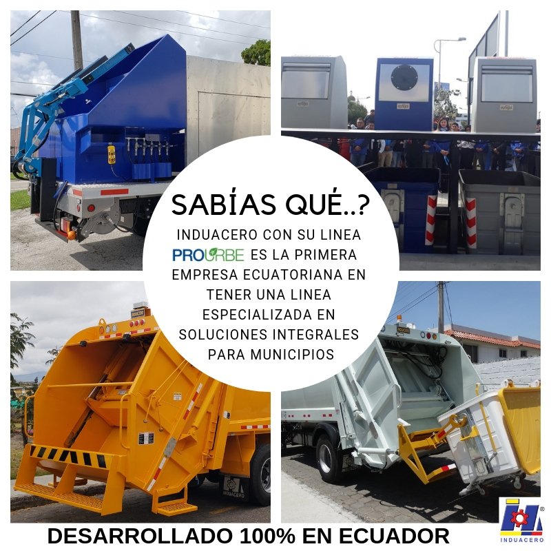 InduaceroEc's tweet photo. SABÍAS QUÉ...?
La linea PROURBE de @InduaceroEc son soluciones integrales para la recolección y manejo de desechos sólidos urbanos y es desarrollada 100% por talento ecuatoriano
#HechoEnEcuador #Induacero #Latacunga #ProUrbe #Municipio #Sanidad #AllYouNeedIsEcuador https://t.co/TF68yuGXQa