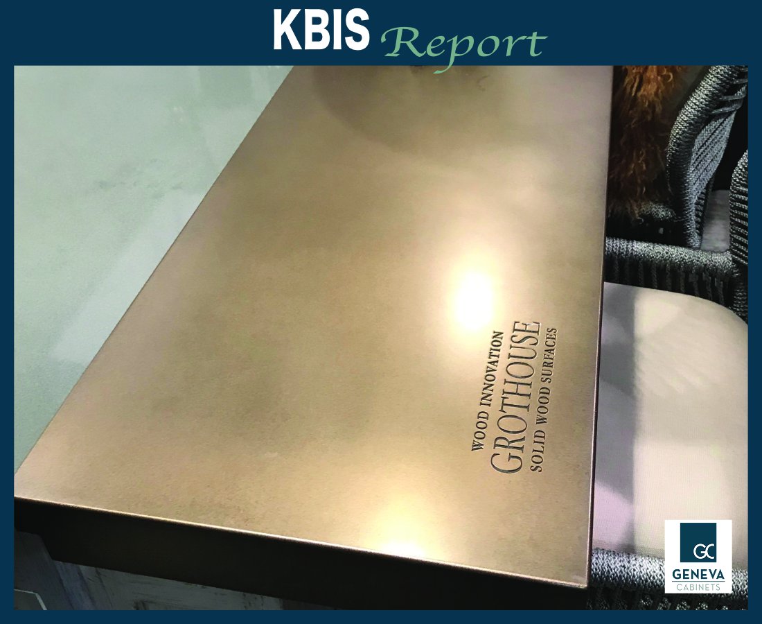 GenevaCabinet's tweet image. Bumped into our good friends #Grothouse @glumber  at the display featuring their Anvil Metal Finish.  #countertops #kitchen #bar #specialty #metallic #metal genevacabinet.com