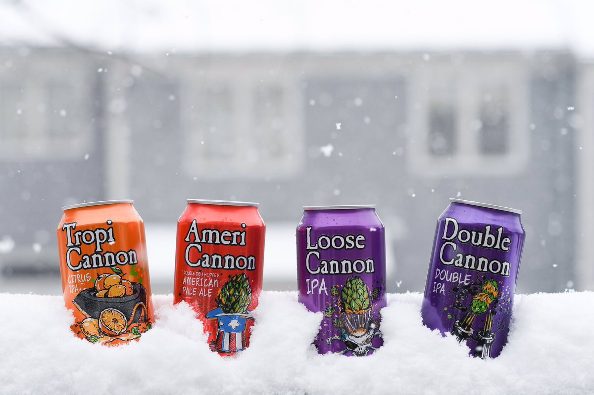 Alright, you’ve been working from home long enough. It’s time for a cold one with your crew! #CannonCrew #snowday #marylandbeer #craftbeer
