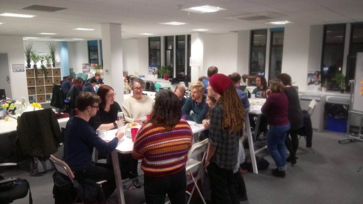 SheffieldData's tweet photo. Another excellent #SheffDataforGood get together! So much food for thought. Thank you to all the volunteers that came along to help us understand social isolation in #Sheffield. #SheffieldisSuper #dataforgood https://t.co/hjFUZQPFlT