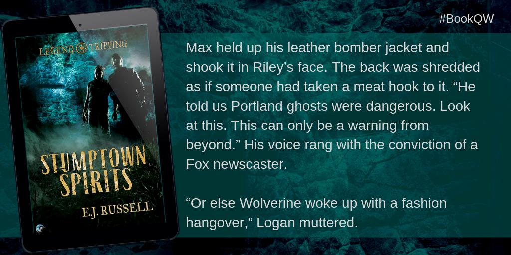 It’s #BookQW and today is all about TAKE.
ejr.pub/stumptown-spir…
#MMRomance #paranormalromance #ghosts #legendtripping