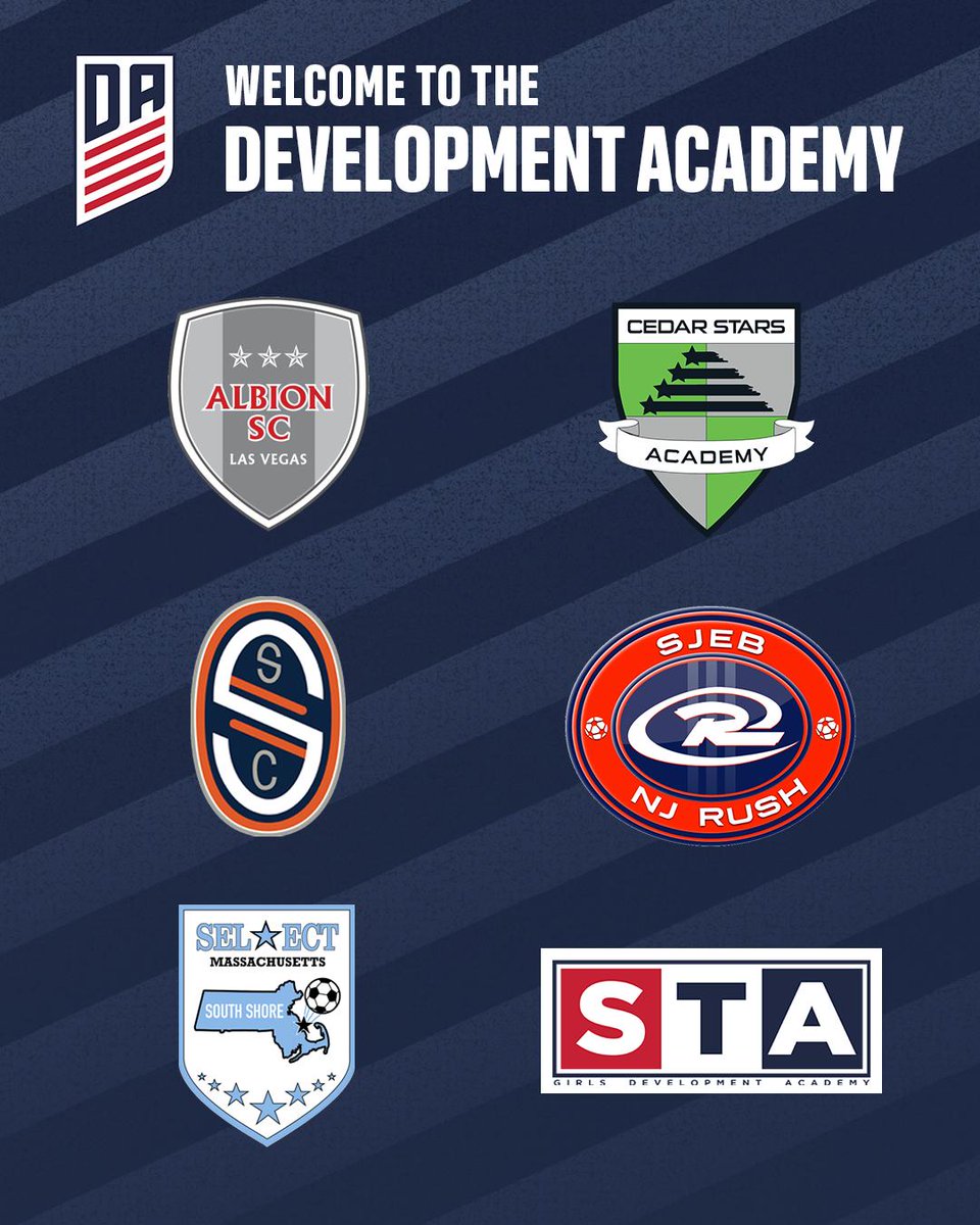 ussoccer_da's tweet photo. Say 👋 to the 6⃣ new clubs joining the #GirlsDA next season! Welcome to the #WorldClassDA » https://t.co/DKhEGFbTNZ https://t.co/0dJumFQGlW