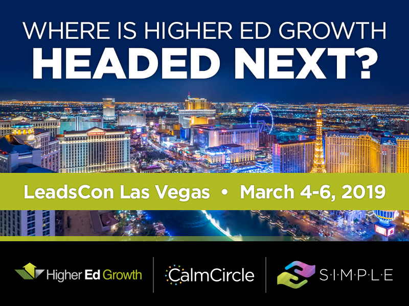 HigherEdGrowth's tweet photo. The Higher Ed Growth team is heading to LeadsCon March 4-6th to connect with industry leaders and experts. https://t.co/7ghIHKfdBp 

#LeadsCon #LasVegas #highered #enrollments #leadgen #attainment https://t.co/lUNyfPBPup