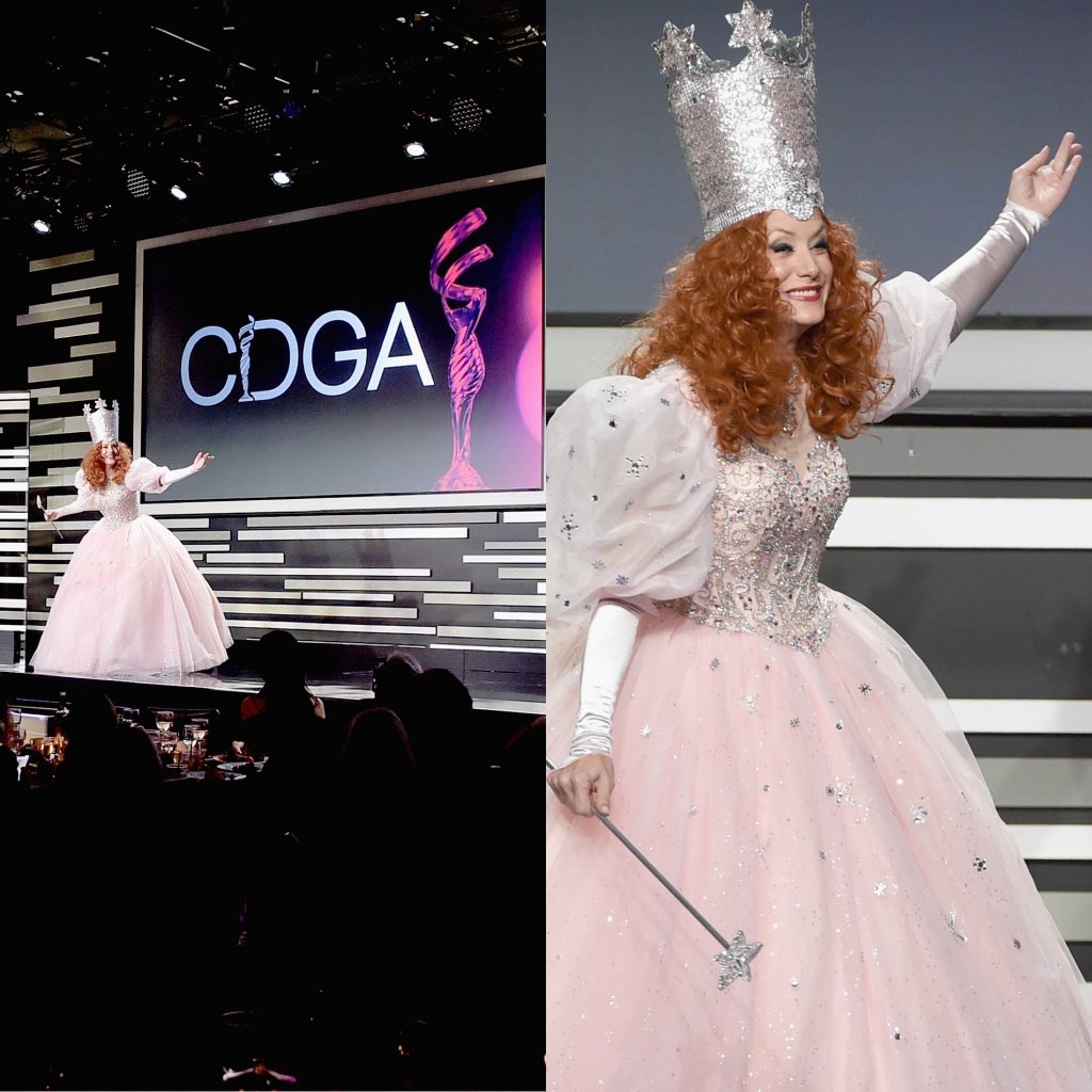 katewalsh's tweet photo. A lil’ look book from the @CostumeAwards last night! ✨ What was ur fav look?! Thanks again to everyone who helped make the magic happen💋🥰 #CDGA https://t.co/TFkjOD19Pe