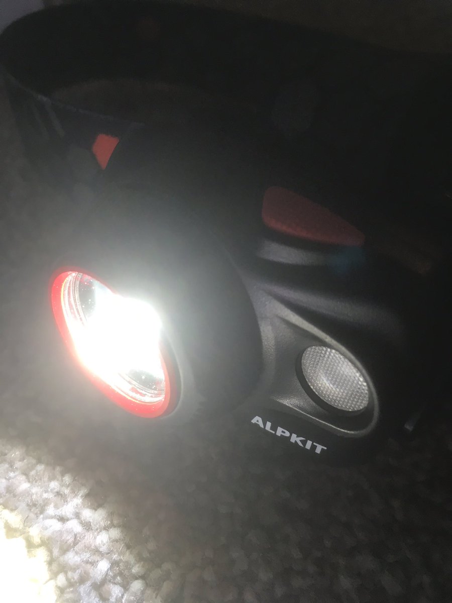 Loving my new @Alpkit #qark headtorch. It’s like running under floodlights! #runningindevon #running
