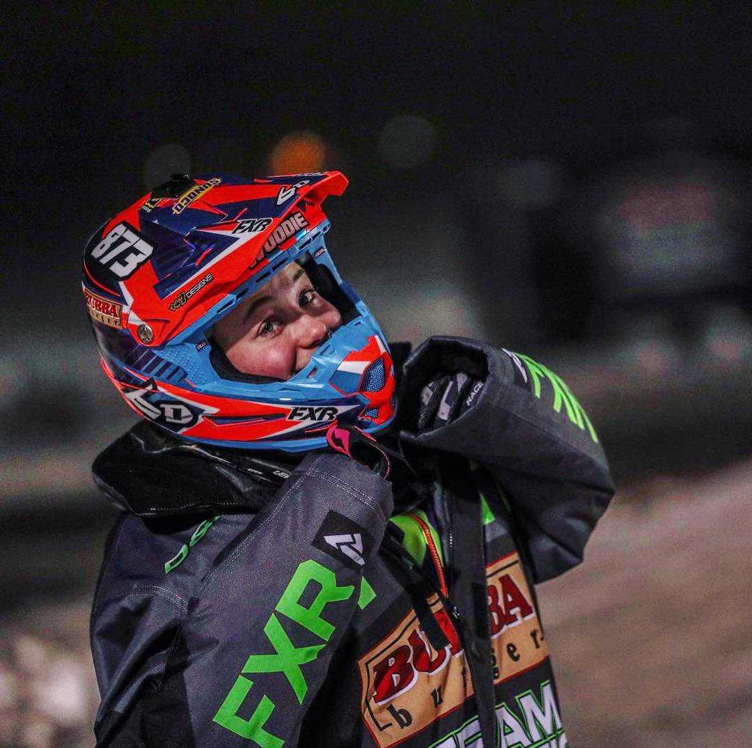 snocross's tweet photo. BATTLES WE’RE WATCHING 🏆 

The closest battle among our premier divisions is for 2nd in Pro Am Women. Taven Woodie currently just 2pts ahead of @mmaleneandersen. Both @arcticcat_snow riders have 2 wins this season. https://t.co/I9GWEHsdBX