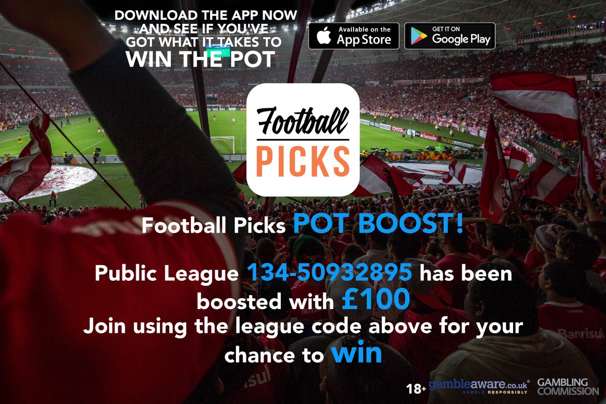 POT BOOST ALERT...….
PUBLIC LEAUGUE 134-50932895 HAS BEEN BOOSTED, £100 EXTRA NOW IN THE POT!!!!
WHO’S IN????
DOWNLOAD USING - tinyurl.com/yyqvbk44