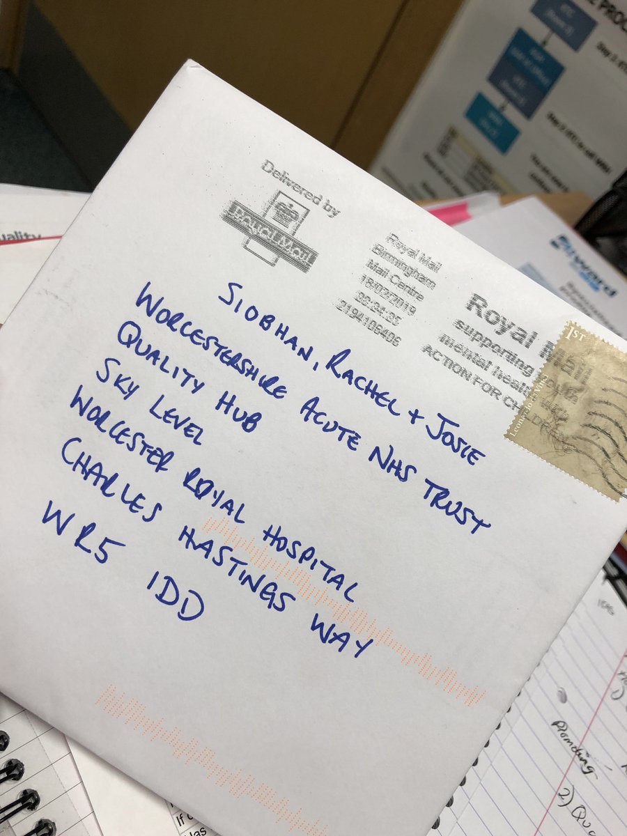 QualityHubWAHT's tweet photo. What a lovely way to start the day!! Receiving a hand written βCard of Kindnessβ through the post today. Thank you @KnightonStar a great start to a very busy and rewarding day.
#cardsofkindness https://t.co/vHGipeaWCz