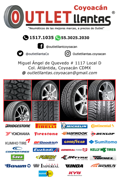 outletllantaCo's tweet photo. Comprar llantas es IMPORTANTE, pero recibir ASESORÍA para ELEGIR LA MEJOR, es más IMPORTANTE
Outlet llantas Coyoacán
📲5530252030
✔ #Bridgestone #Pirelli #Michelin #Continental
#Firestone #Dunlop #Yokohama #Hankook y +
✔ #KYB / #Bilstein / #Fritec
✔ Tatuado de autopartes https://t.co/Ncal4C9AOZ