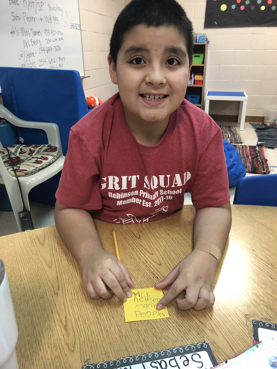 missjames29's tweet photo. Exit tickets about MLK! Reviewing why he was a peace-maker. Thanks @n2yinc for a fabulous curriculum! #resrocketsread #robinsonisd @lead4ward @elemrob https://t.co/tHgxF4Ei5M
