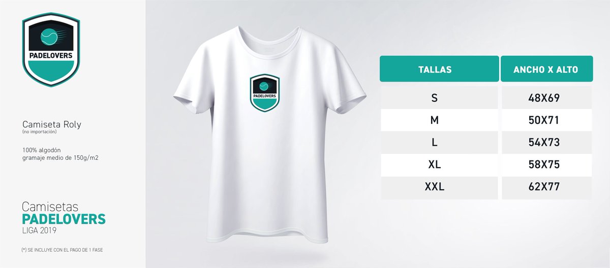La Liga <a href="/Padelovers/">Padelovers</a> ha comenzado en muchos clubes y estamos contentísimos! Para los jugadores/as que no saben como tallan las camisetas aquí os dejamos una ayudita! #ligapadelovers #padel #camisetapadelovers