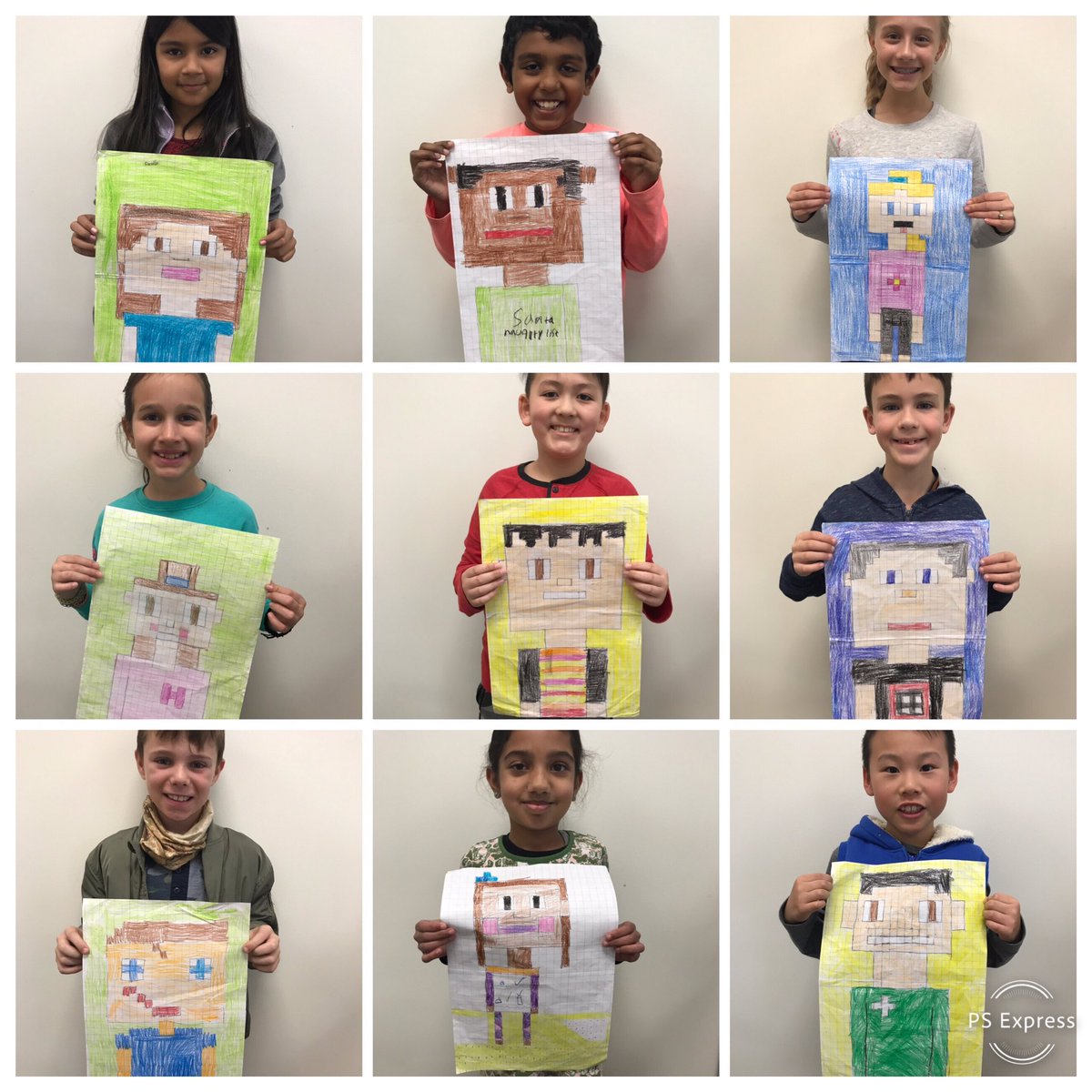 Knappers3rd's tweet photo. Area and Perimeter Selfies π #squareunits #linearunits @HortonsCreekES https://t.co/eu64ePL1b2